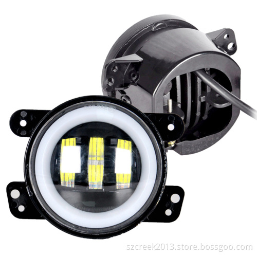 4 Inch Jeep LED Fog Light with Halo